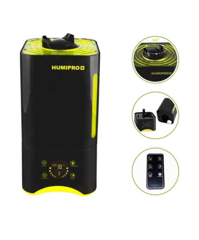 ? HUMIPRO Luftbefeuchter – 250 ml/h | 4 L Tank | mit externem Hygrostat