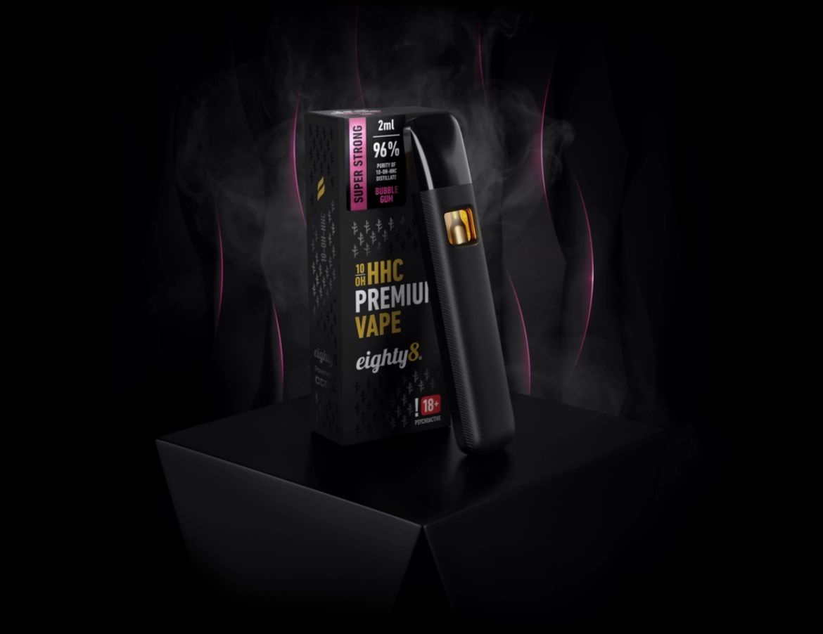 eighty8 Bubblegum 96 % 10-OH Vape Pen (0,5 ml) 99%
