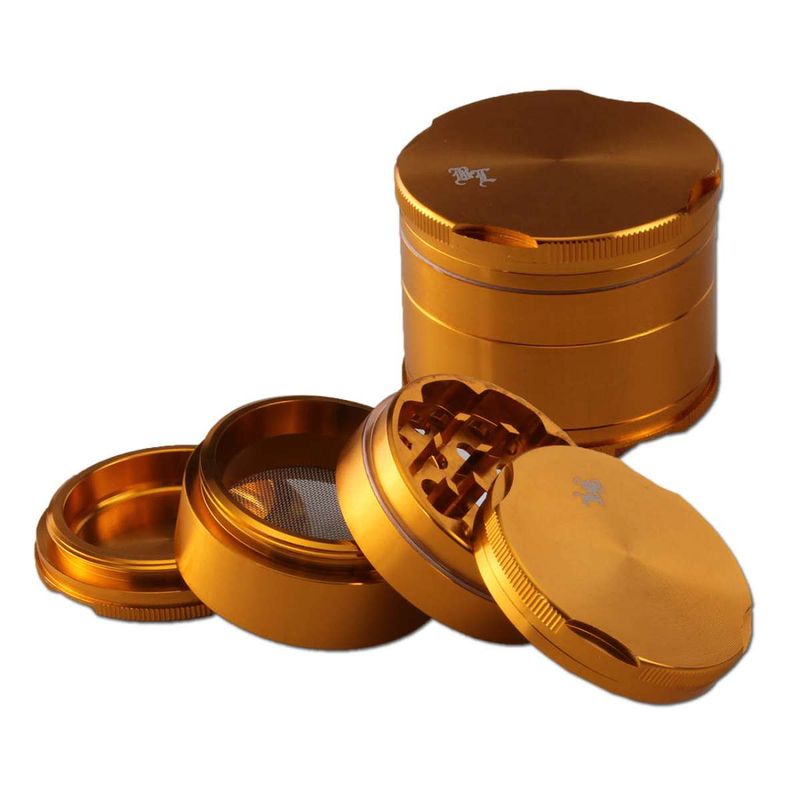✨ Black Leaf® NEW EDGE Grinder – 4-teilig, gold ✨ Black Leaf® NEW EDGE Grinder – 4-teilig, gold