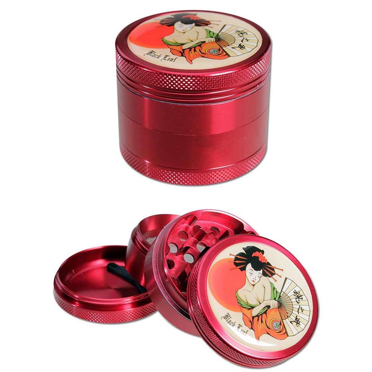 ? Black Leaf® GEISHA Grinder – 4-teilig, rot