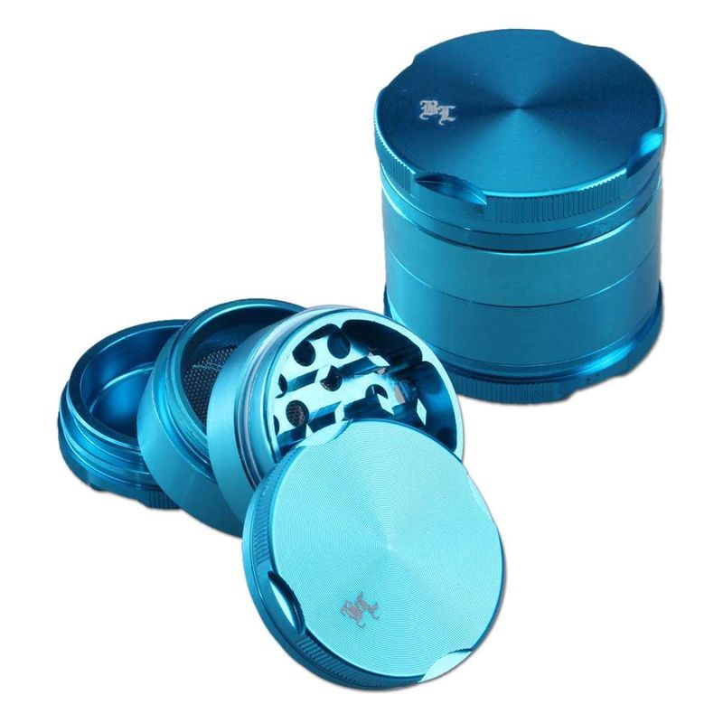 ? Black Leaf® Aluminium Grinder – 4-tlg. – Hellblau ? Black Leaf® Aluminium Grinder – 4-tlg. – Hellblau