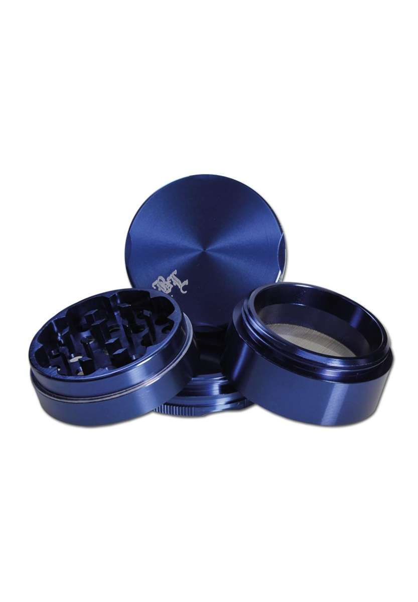 ? Black Leaf® Aluminium Grinder – 4-tlg. – Blau ? Black Leaf® Aluminium Grinder – 4-tlg. – Blau