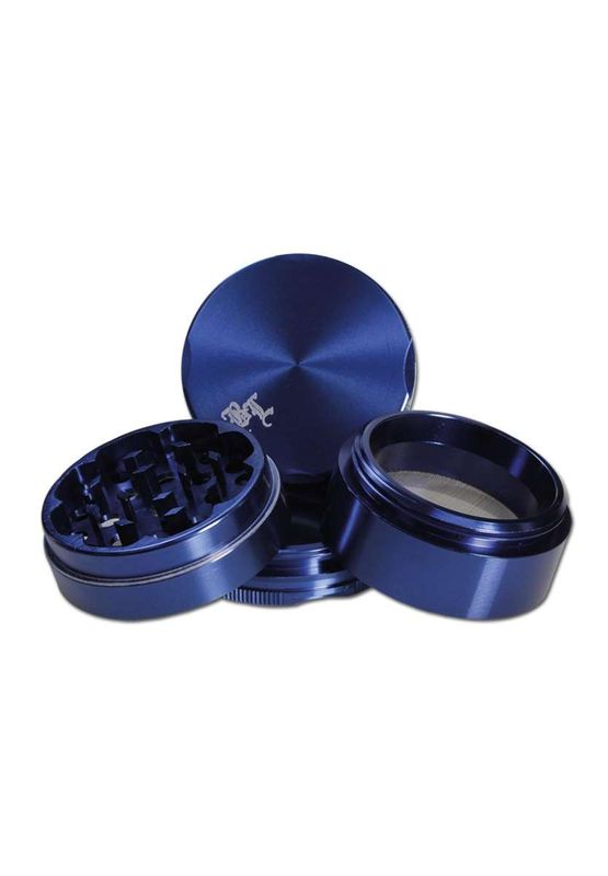 ? Black Leaf® Aluminium Grinder – 4-tlg. – Blau ? Black Leaf® Aluminium Grinder – 4-tlg. – Blau