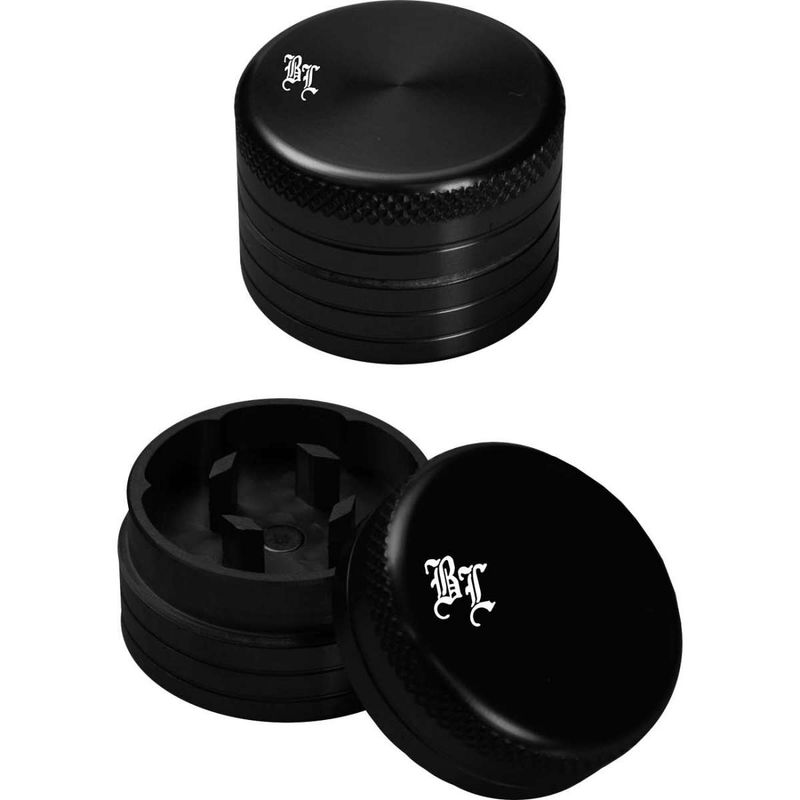 ? Black Leaf Urban Grinder – 2-tlg. Aluminium – Schwarz (Ø 29 mm) ? Black Leaf Urban Grinder – 2-tlg. Aluminium – Schwarz (Ø 29 mm)