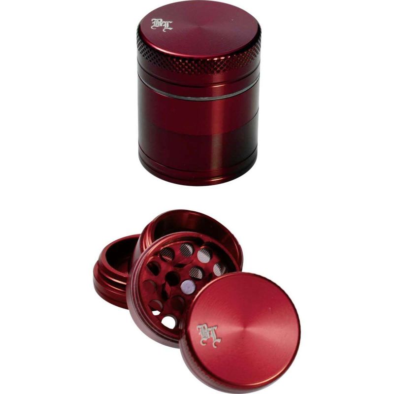 ❤️ Black Leaf FireCrush – 4-tlg. Aluminium Grinder – Rot ❤️ Black Leaf FireCrush – 4-tlg. Aluminium Grinder – Rot
