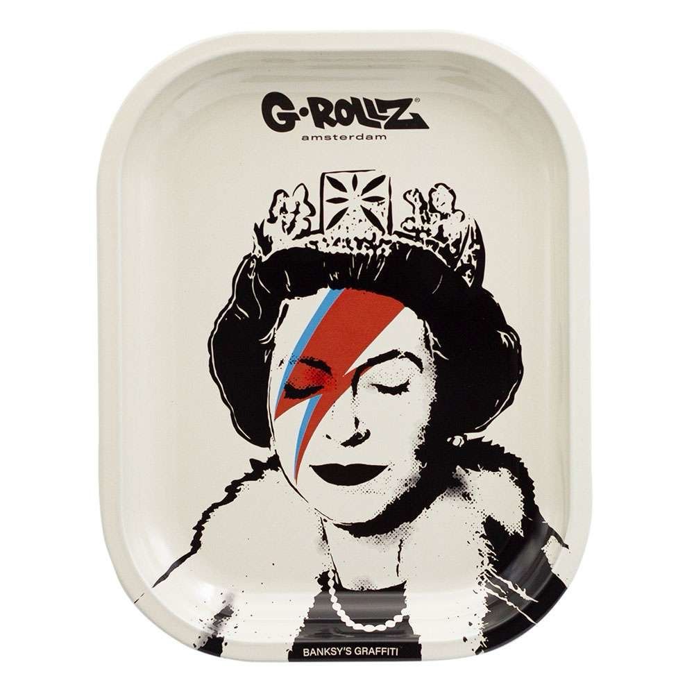 G-Rollz | Banksy’s Graffiti „Lizzie Stardust“ Small Tray 14 × 18 cm