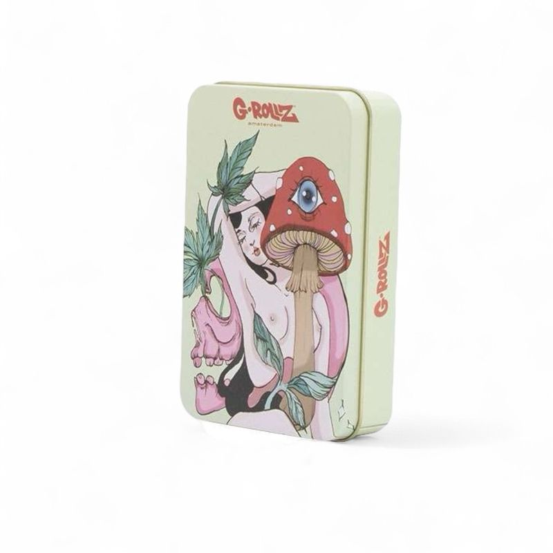 G-Rollz | Psychedelic Storage Box „Mushroom Muse“ (13,5 × 8,5 × 3 cm)
