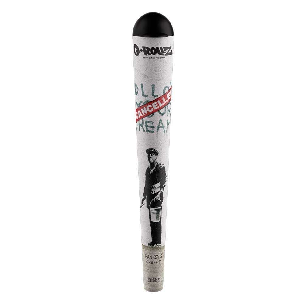 G-Rollz | G-Tube Banksy’s Graffiti „Follow Your Dreams – Cancelled“