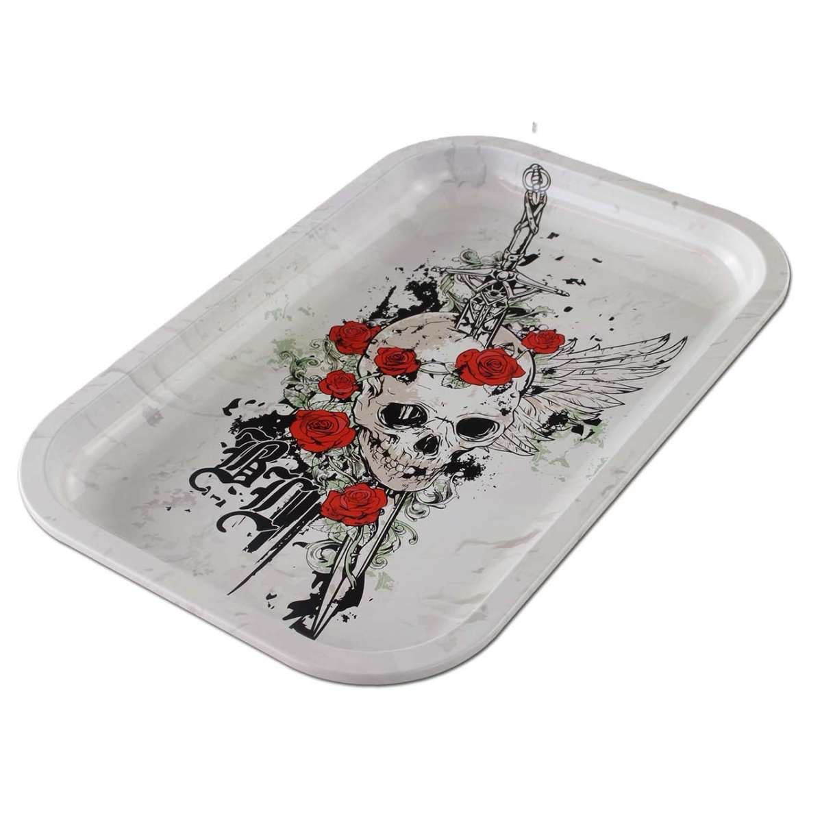 Black Leaf SKULL+ROSES Mixing Tray Medium