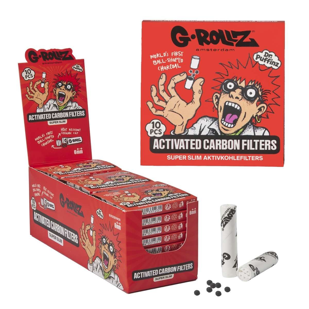 G-Rollz Aktivkohlefilter Ø 6 mm