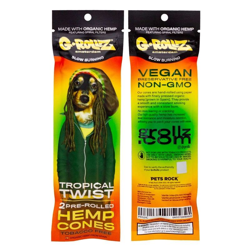 G-Rollz „Tropical Twist“ – 2 Pre-Rolled Hemp Cones G-Rollz „Tropical Twist“ – 2 Pre-Rolled Hemp Cones
