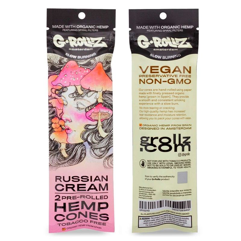G-Rollz „Russian Cream“ – 2 Pre-Rolled Hemp Cones G-Rollz „Russian Cream“ – 2 Pre-Rolled Hemp Cones