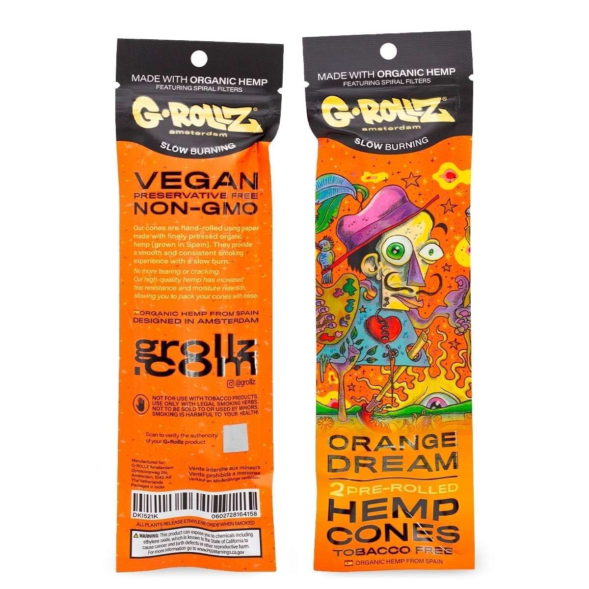 G-Rollz „Orange Dream“ – 2 Pre-Rolled Hemp Cones