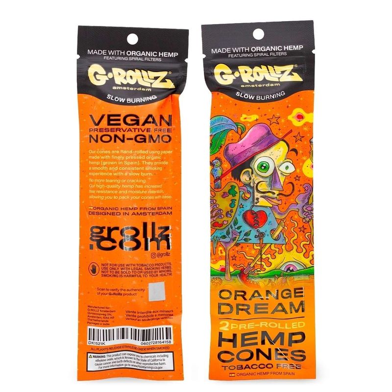 G-Rollz „Orange Dream“ – 2 Pre-Rolled Hemp Cones G-Rollz „Orange Dream“ – 2 Pre-Rolled Hemp Cones