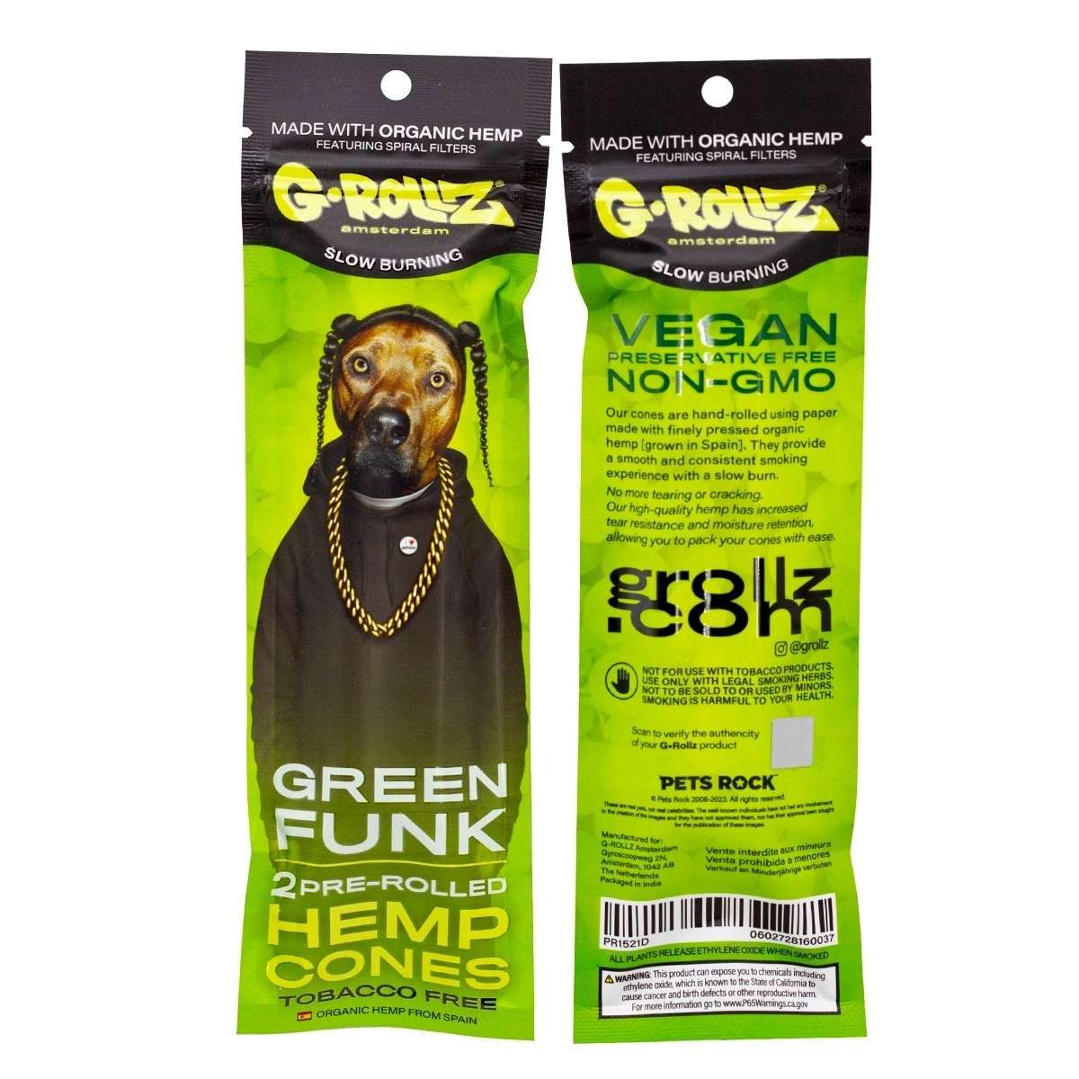 G-Rollz „Green Funk“ – 2 Pre-Rolled Hemp Cones