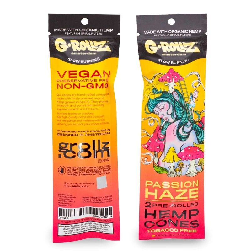 G-Rollz „Passion Haze“ – 2 Pre-Rolled Hemp Cones G-Rollz „Passion Haze“ – 2 Pre-Rolled Hemp Cones