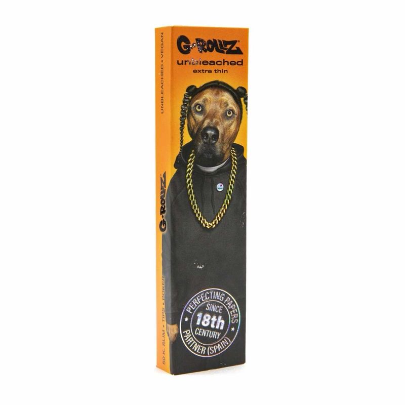 G-Rollz Unbleached Extra Thin Papers + Tips + Poker