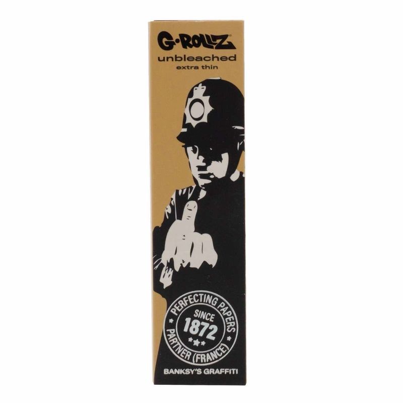G-Rollz Banksy’s Graffiti Unbleached Papers + Tips + Bamboo Poker