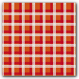 Tovaglie carta 100x100cm arancione/rosso - 250pz