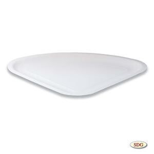 Piatti 1/4 pizza in cartoncino bianco (500 Pezzi)