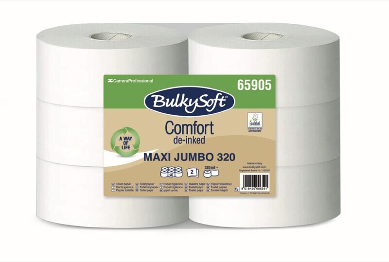 Carta igienica Maxi Jumbo 320mt 2V - 6pz