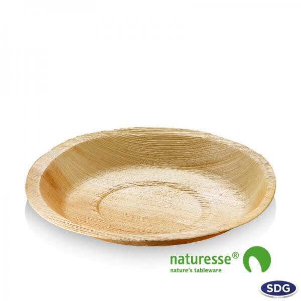 Piatti tondi in foglia di palma Ø18cm (25 Pezzi)