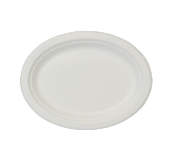 Piatti ovali compostabili bio 25,5x32cm