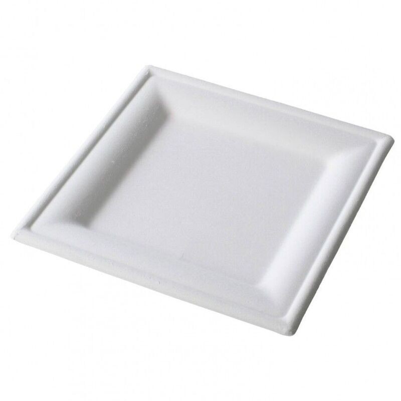 Piatti quadrati compostabili bio 26x26cm
