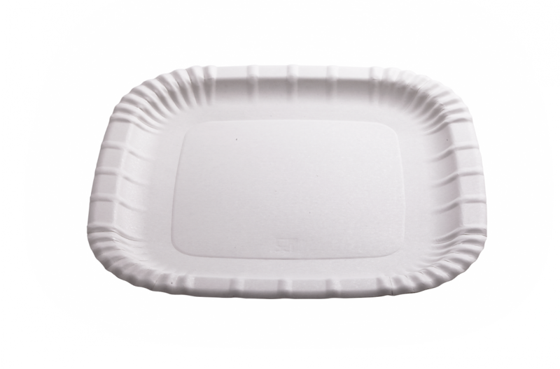 Piatti quadrato pizza in cartoncino 24x24cm