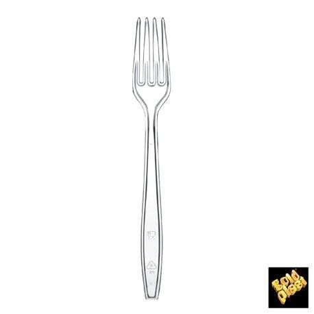 Forchette PS trasparenti 19cm - 1000pz