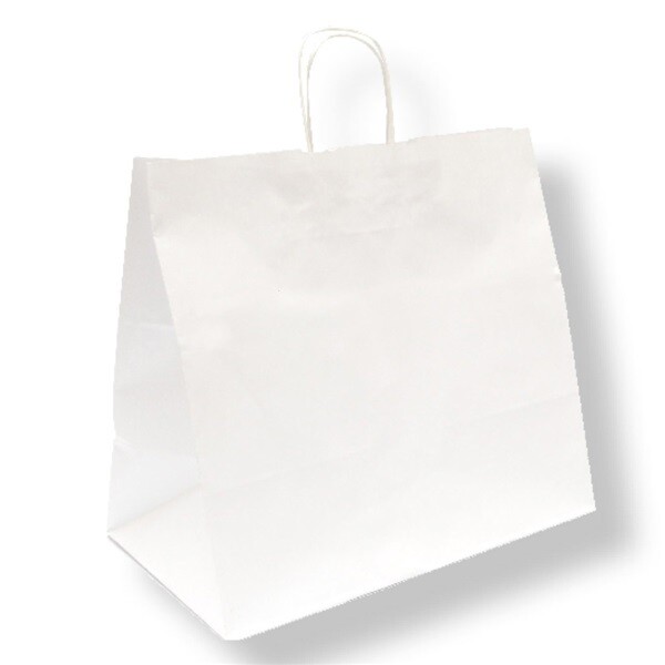 Shoppers Bianche in carta 36+21x33,5cm