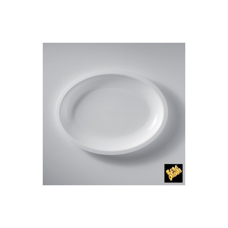 Piatto ovale bianco 25cm 600cc - 600pz