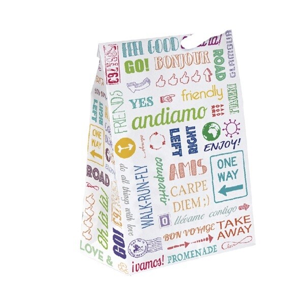 500pz Shoppers in carta bianche 20+9x34,5cm