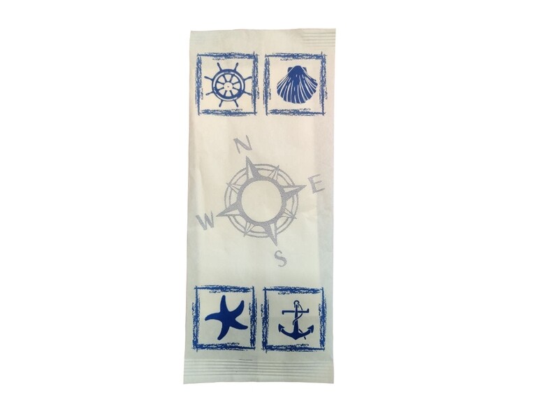 Busta porta posate Decoro Mare (1000 Pezzi)