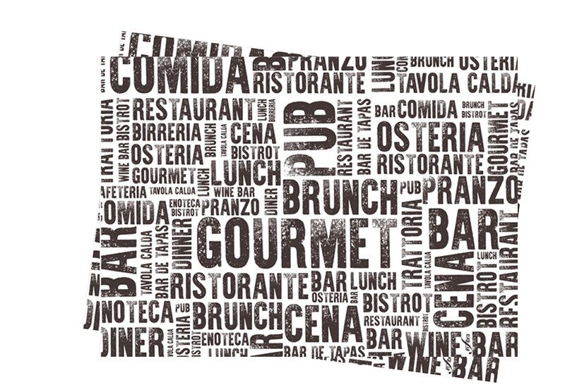 Tovagliette carta 30x40cm "Gourmet"