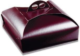 Scatole porta torte quadrate Marroni