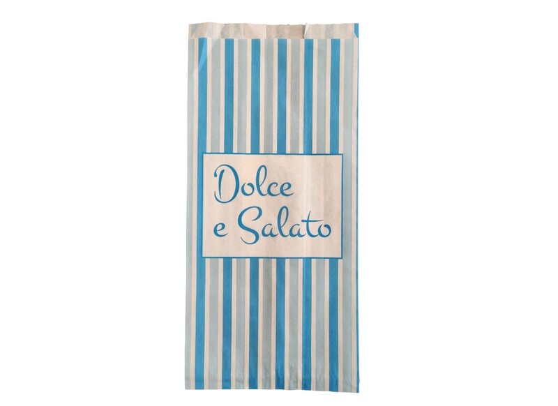 Sacchetti antigrasso 19x40cm "Righe Azzurre"