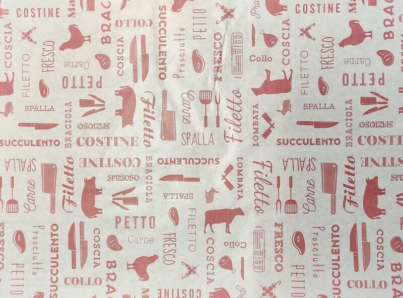 10Kg Carta accoppiata per alimenti 33x45 50gr