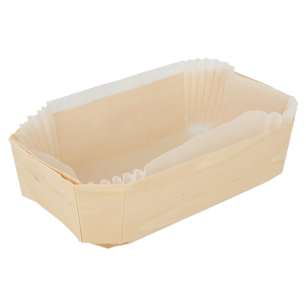 Barchette in legno con stampo in silicone 14x9x4,5cm