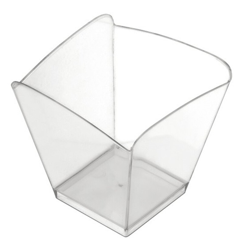 Coppetta onda ps- trasparente 95cc 25pz