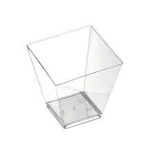 Coppetta ROMBO ps- trasparente 95cc 25pz