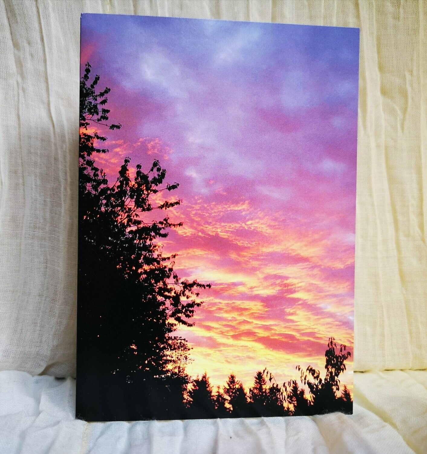 Blazing sunrise card
