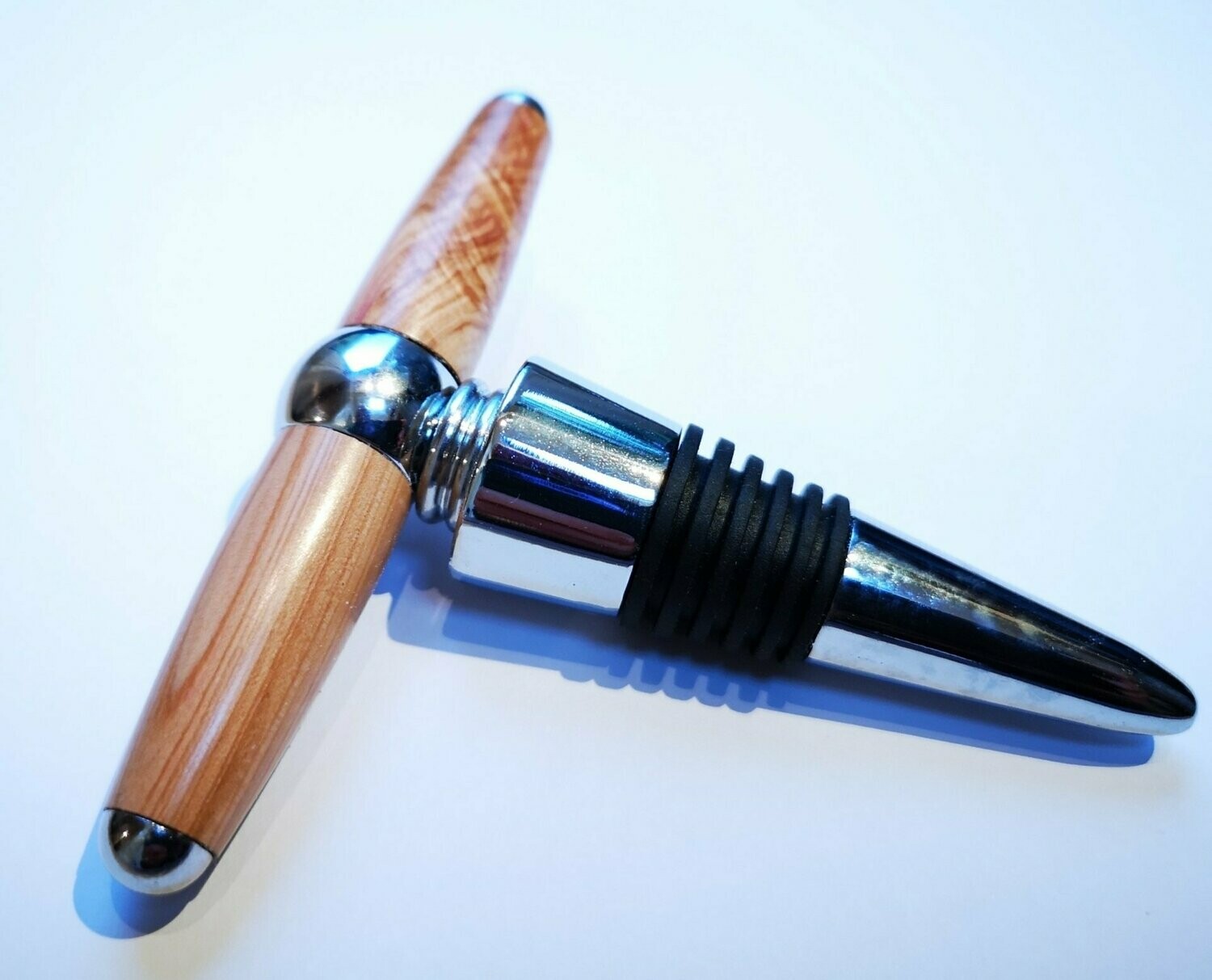 Lilac corkscrew/bottlestop