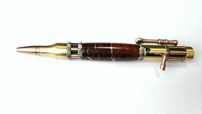 Steampunk pen with Jarrah Burr