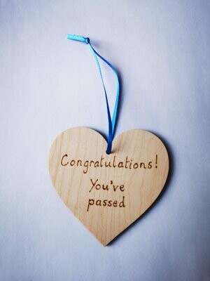 Congratulations. You've passed heart