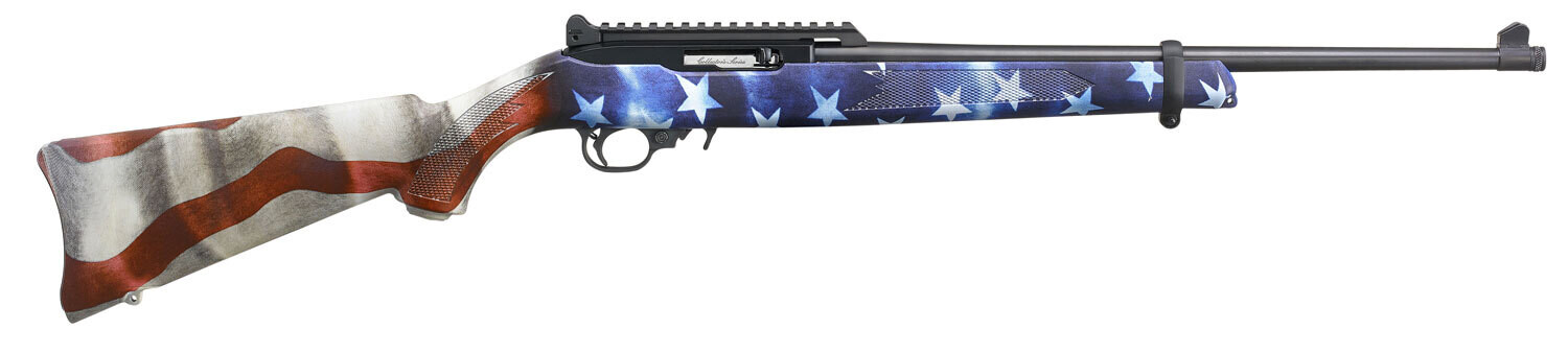 Gun - Ruger 10/22 22 LR Carbine American Flag Stock
