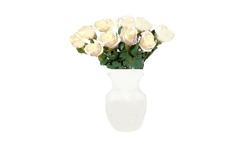Dozen  Roses (White/ Creamy)