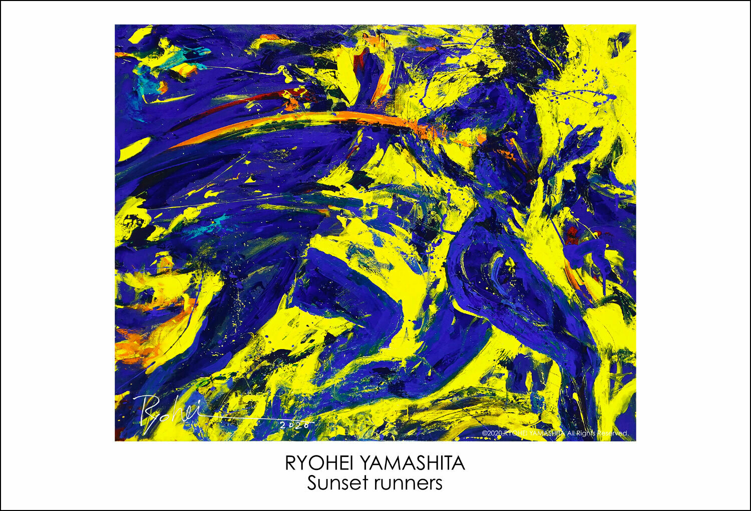 Giclee Poster “Sunset runners" Giclee Poster “Sunset runners"