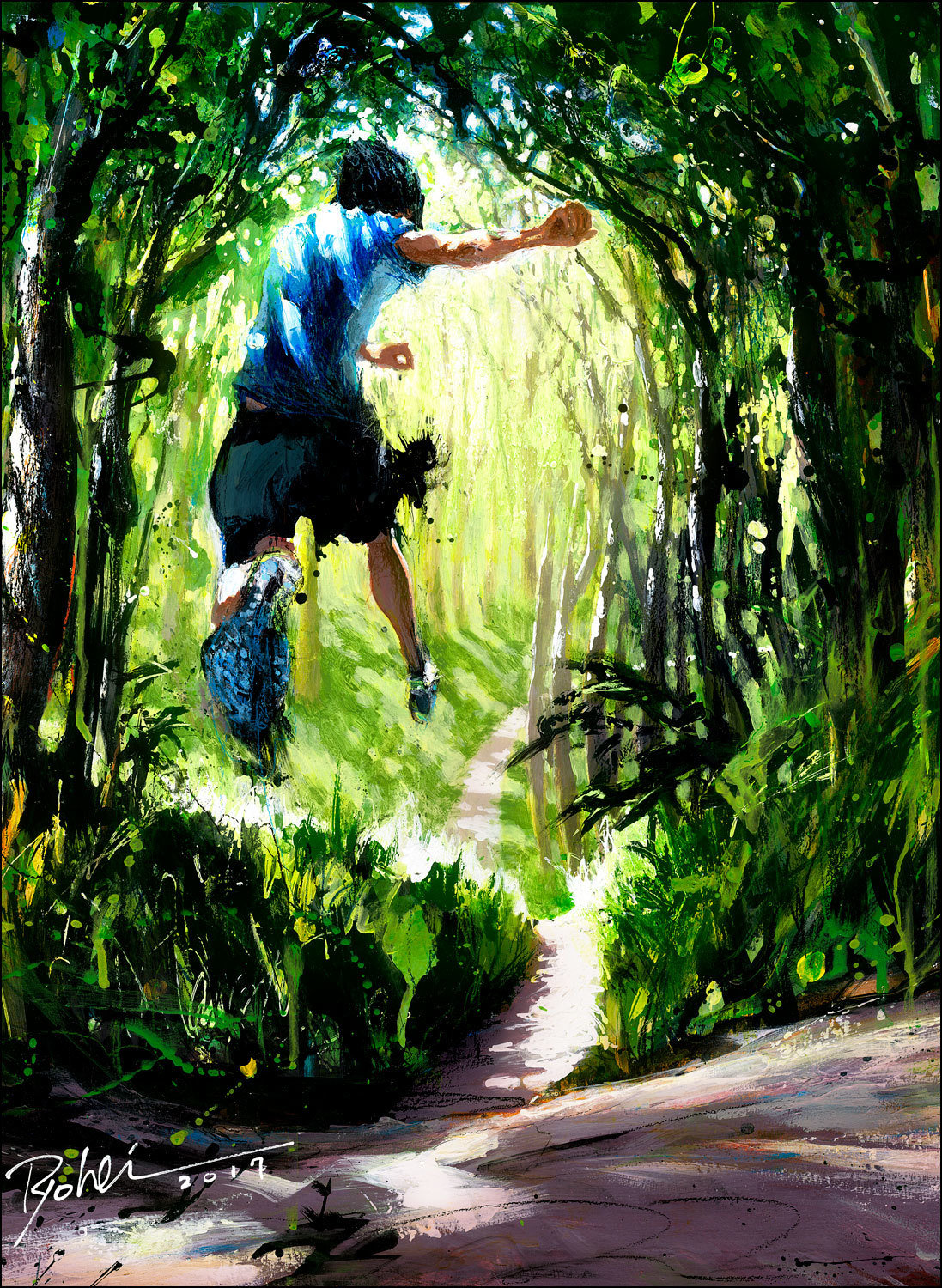 Original piece "Tarzan 719 Trail run" Original piece "Tarzan 719 Trail run"