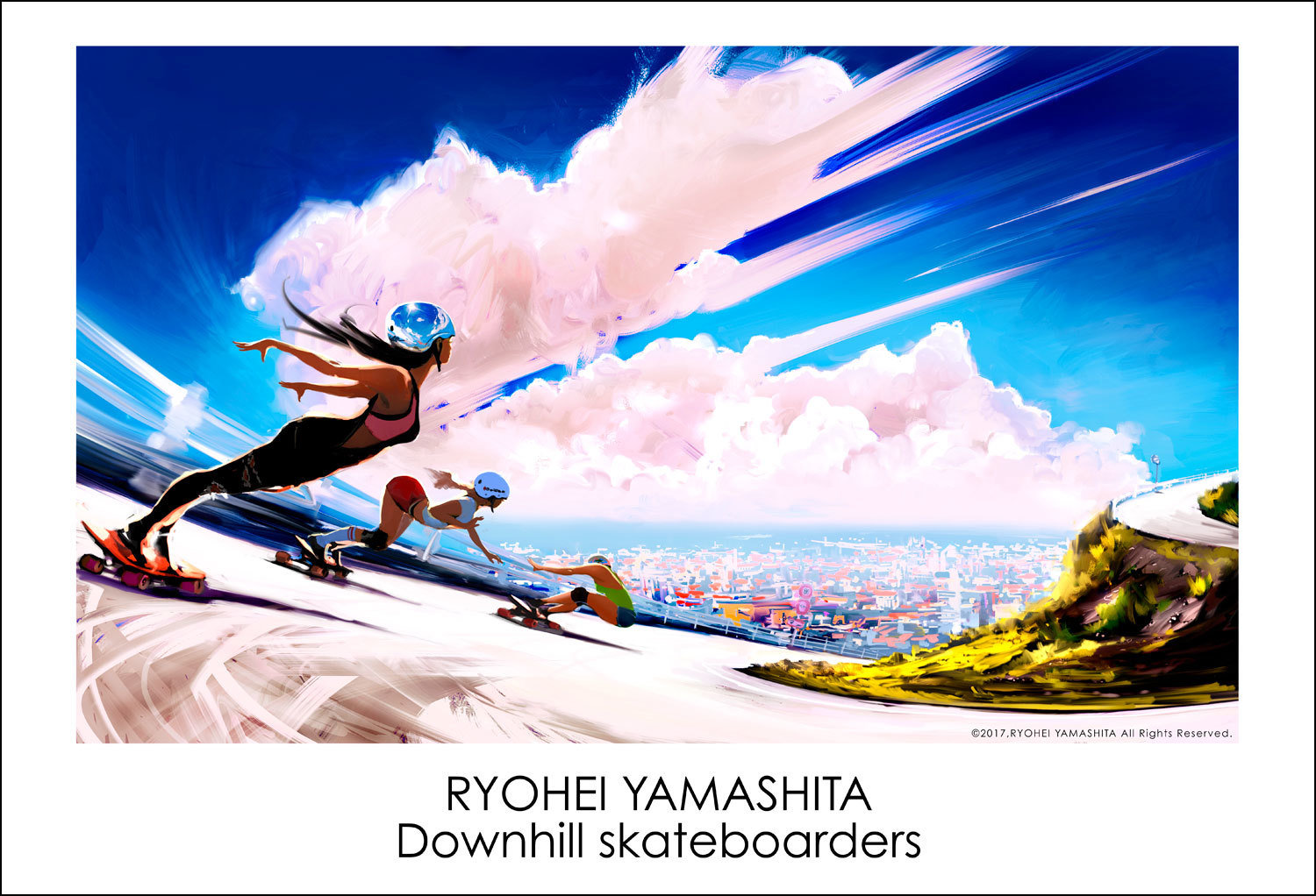 Printable Art "Downhill skateboarders" Printable Art "Downhill skateboarders"